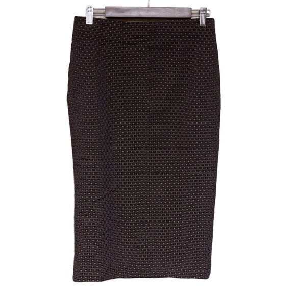 Ann Taylor Women's Pencil Purple Textured Lined Dot Pattern Size 6 NEW Office - Picture 1 of 11